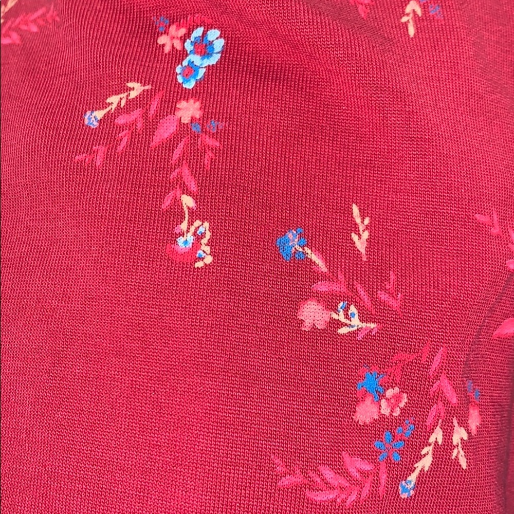 mudd red flowered tank top - Picture 7 of 7